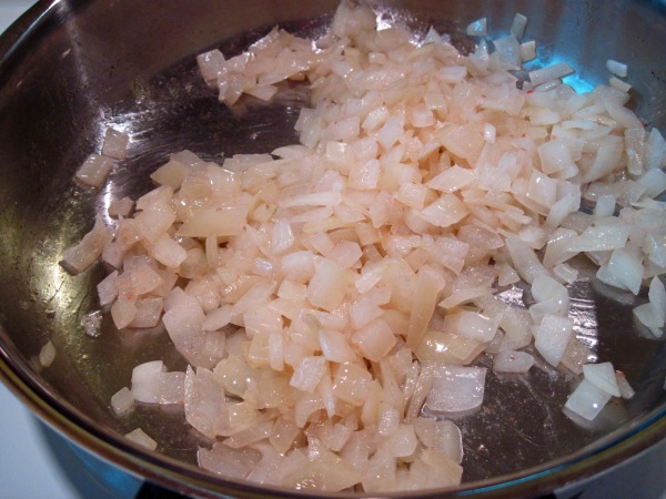onion, cooked until soft