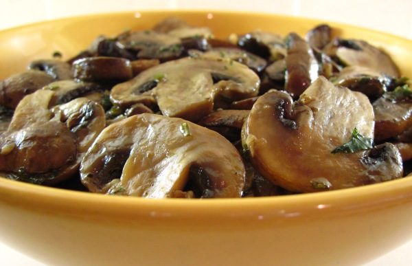Another view of Roasted Mushrooms