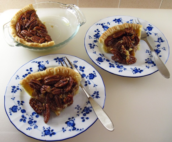 Two servings of Pecan Pie